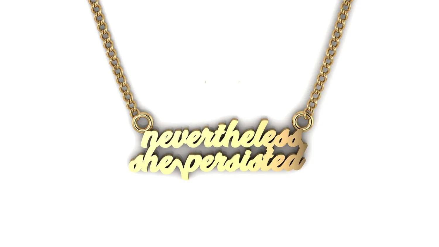 Nevertheless, She Persisted Pendant