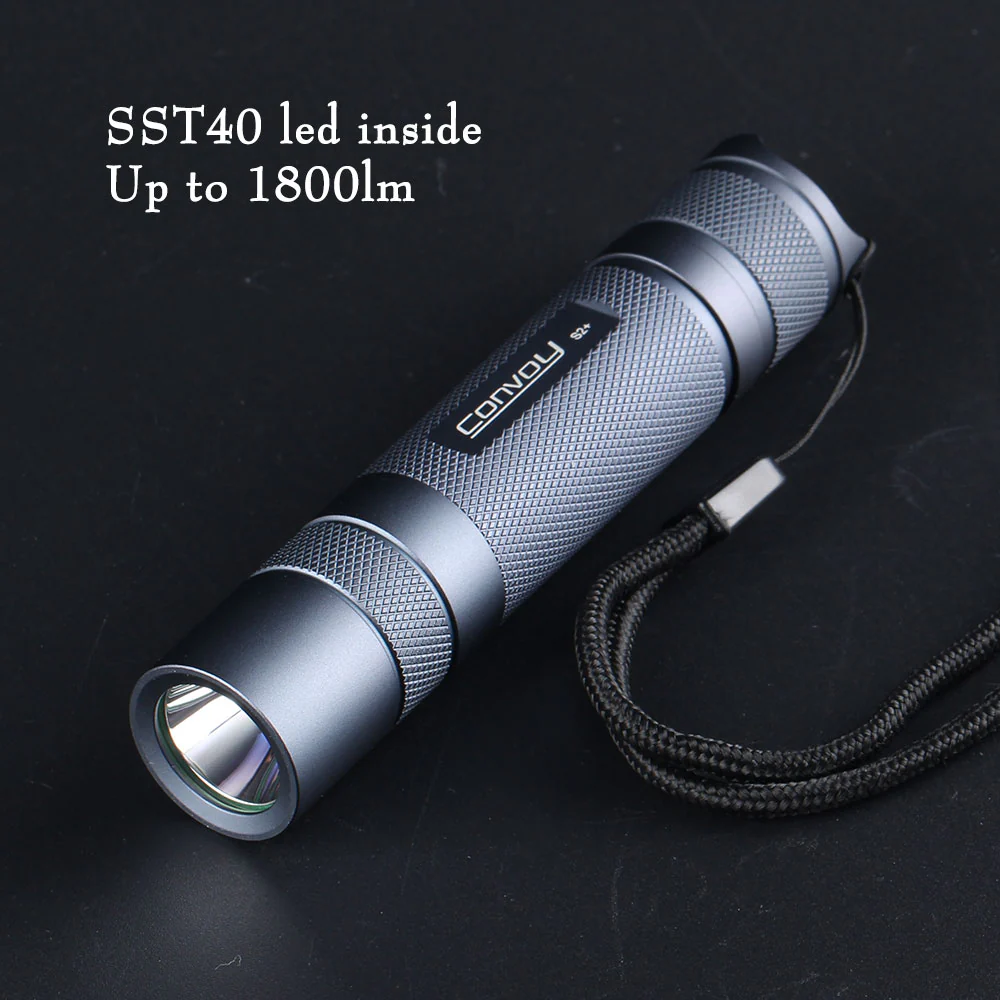 Convoy S2+ Luminus SST40 1800LM EDC LED Flashlight