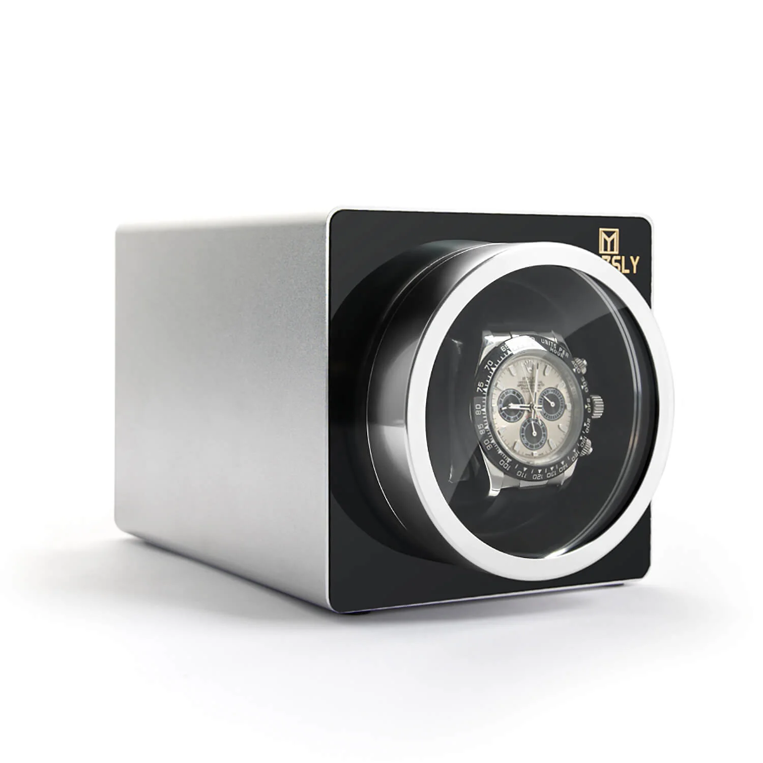 MOZSLY® Single Watch Winder - Space metal  Silver