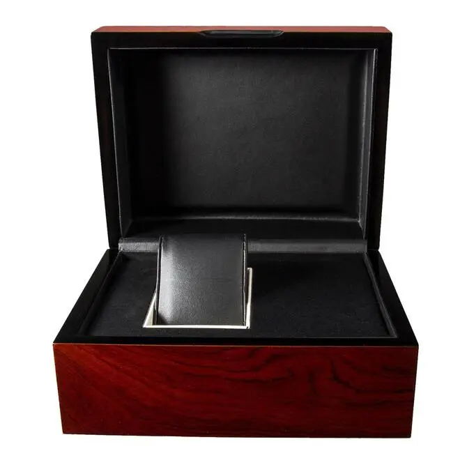 Wooden Watch Box Mens Leather Jewelry Display Box