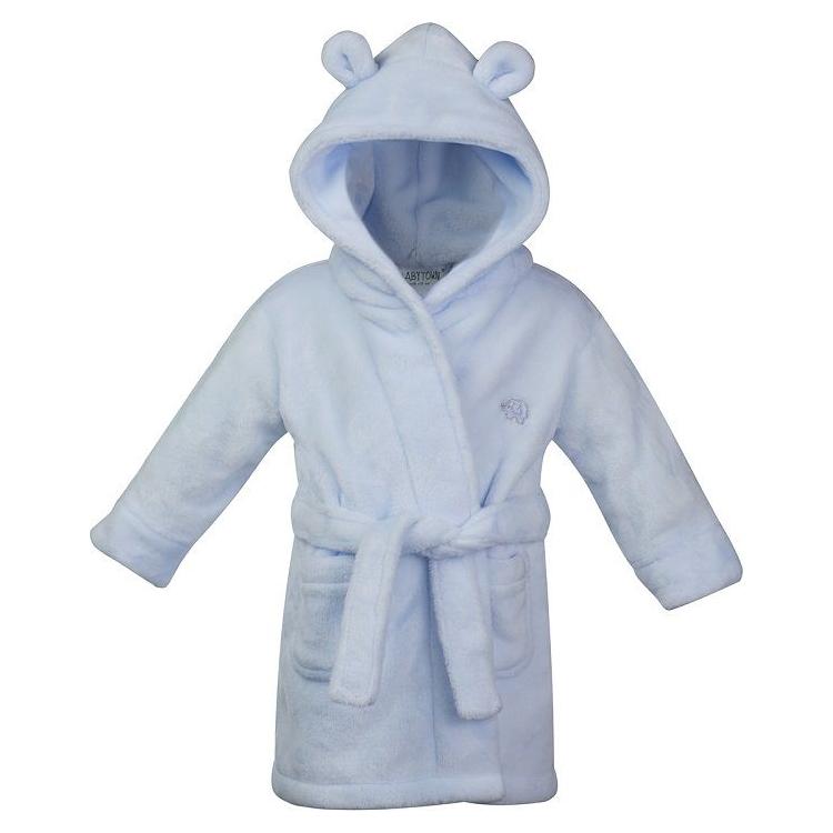 Babys / toddlers soft hooded dressing gown / robe