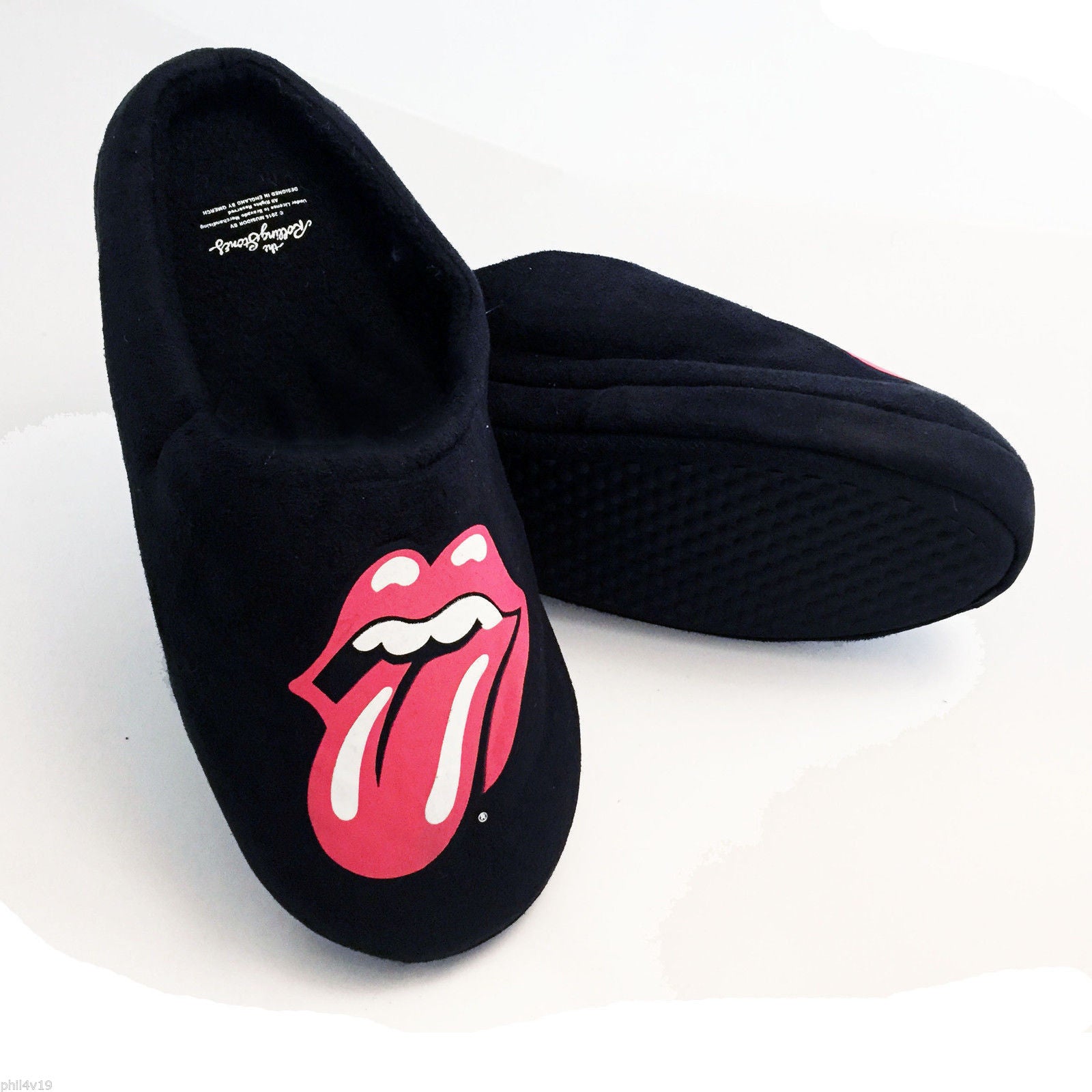 Rolling Stones Slippers / Mens mules (tongue logo)