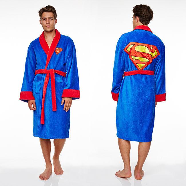 Mens Superman dressing gown / bathrobe