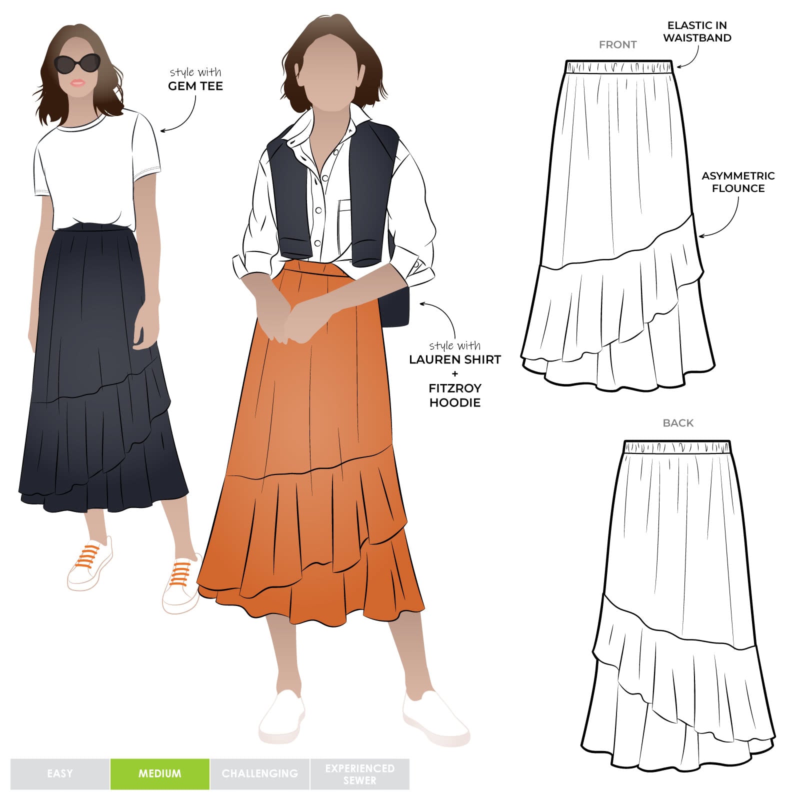 Sorrento Skirt Sewing Pattern