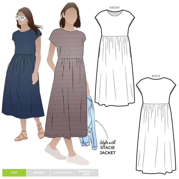 Montana Midi Dress Sewing Pattern