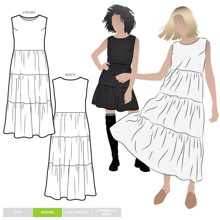 Nova Midi Dress Sewing Pattern