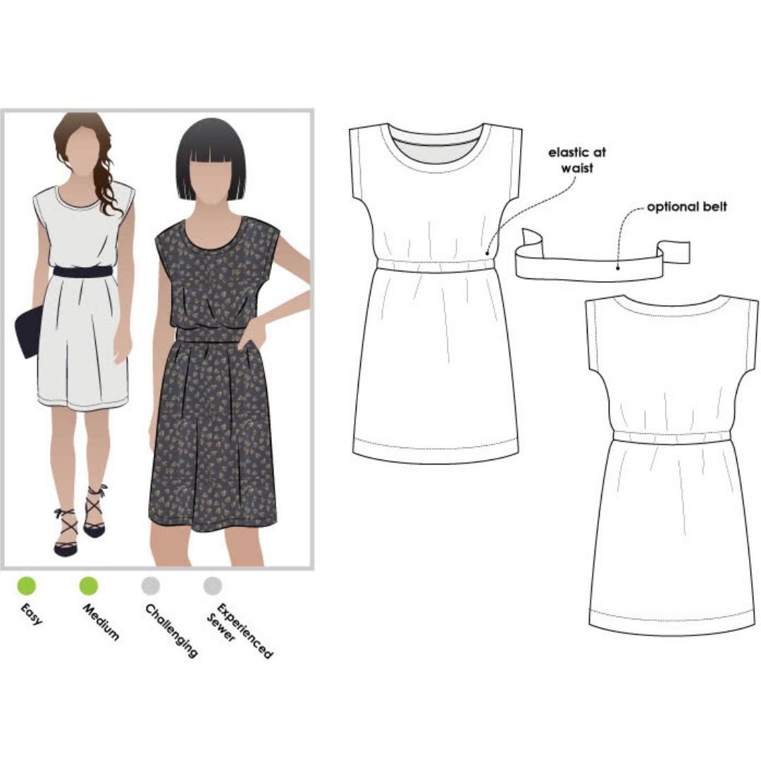 Olivia Dress  Sewing Pattern