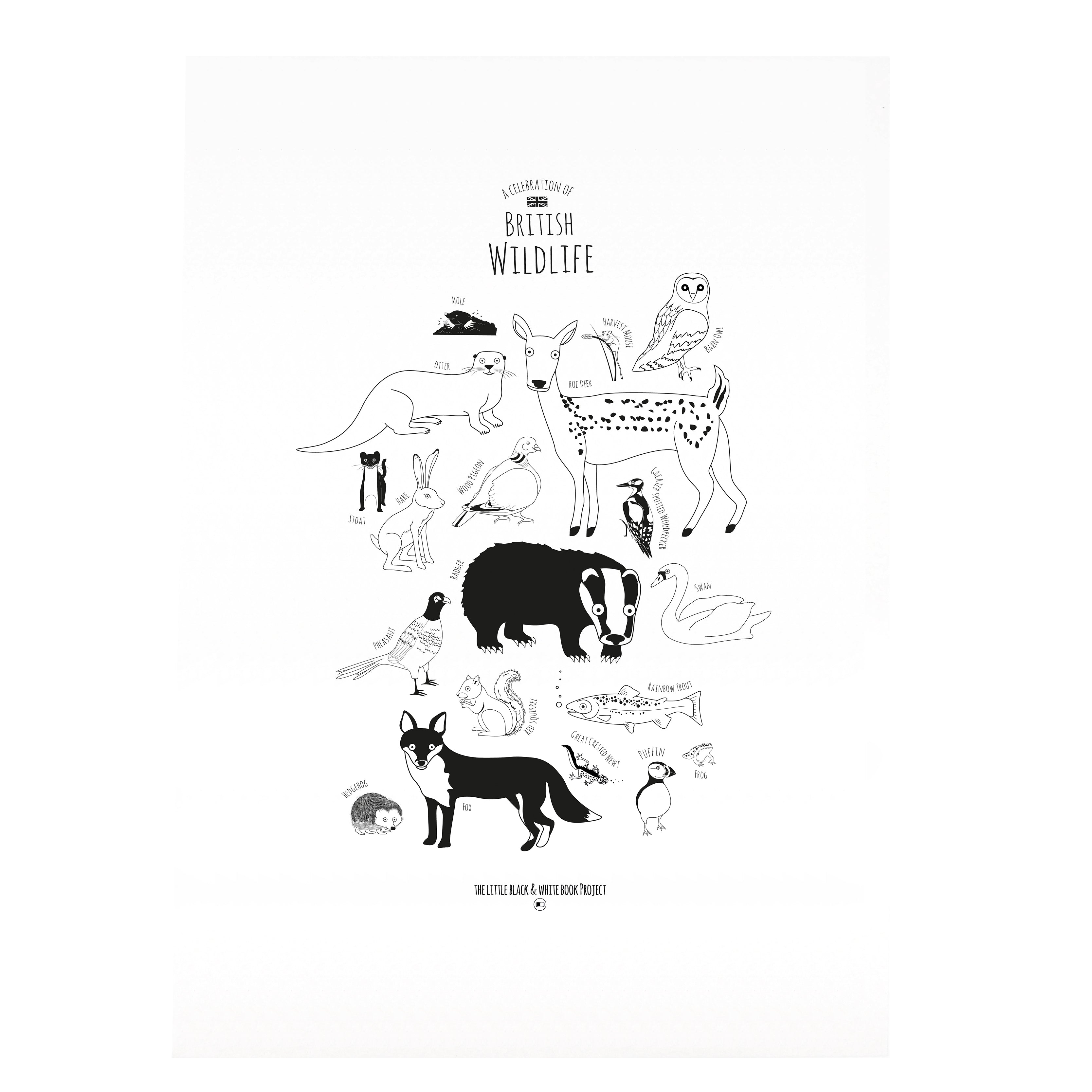 British Animals Print