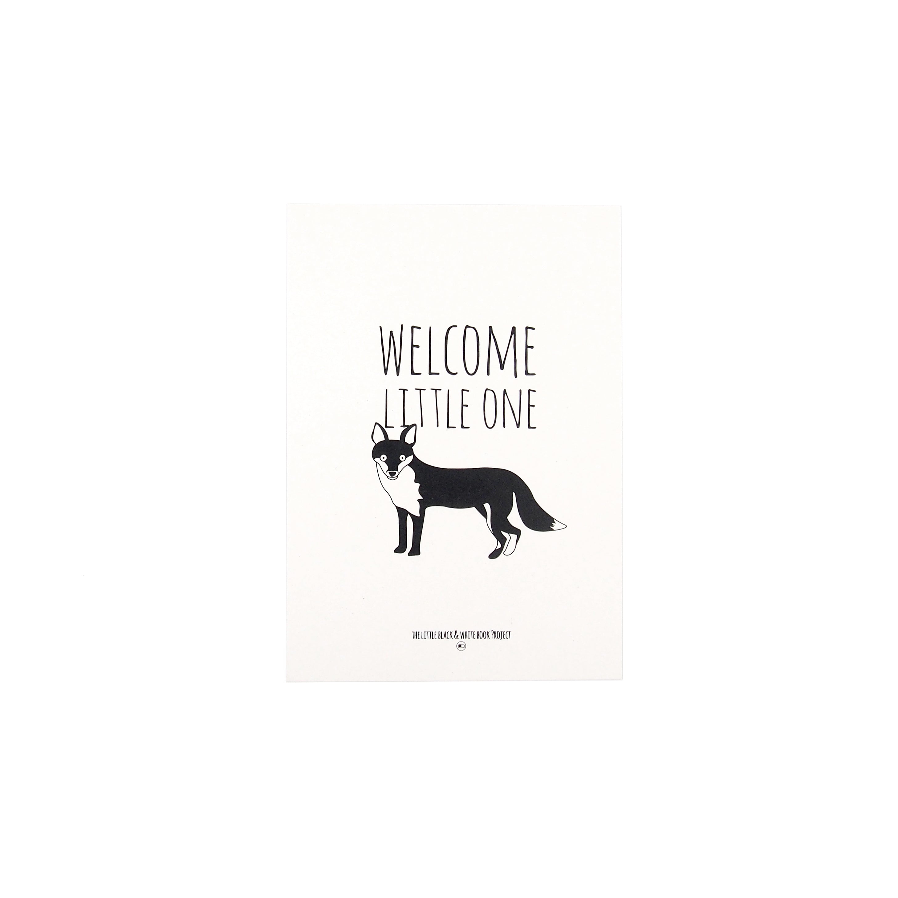 'Welcome little one' fox print