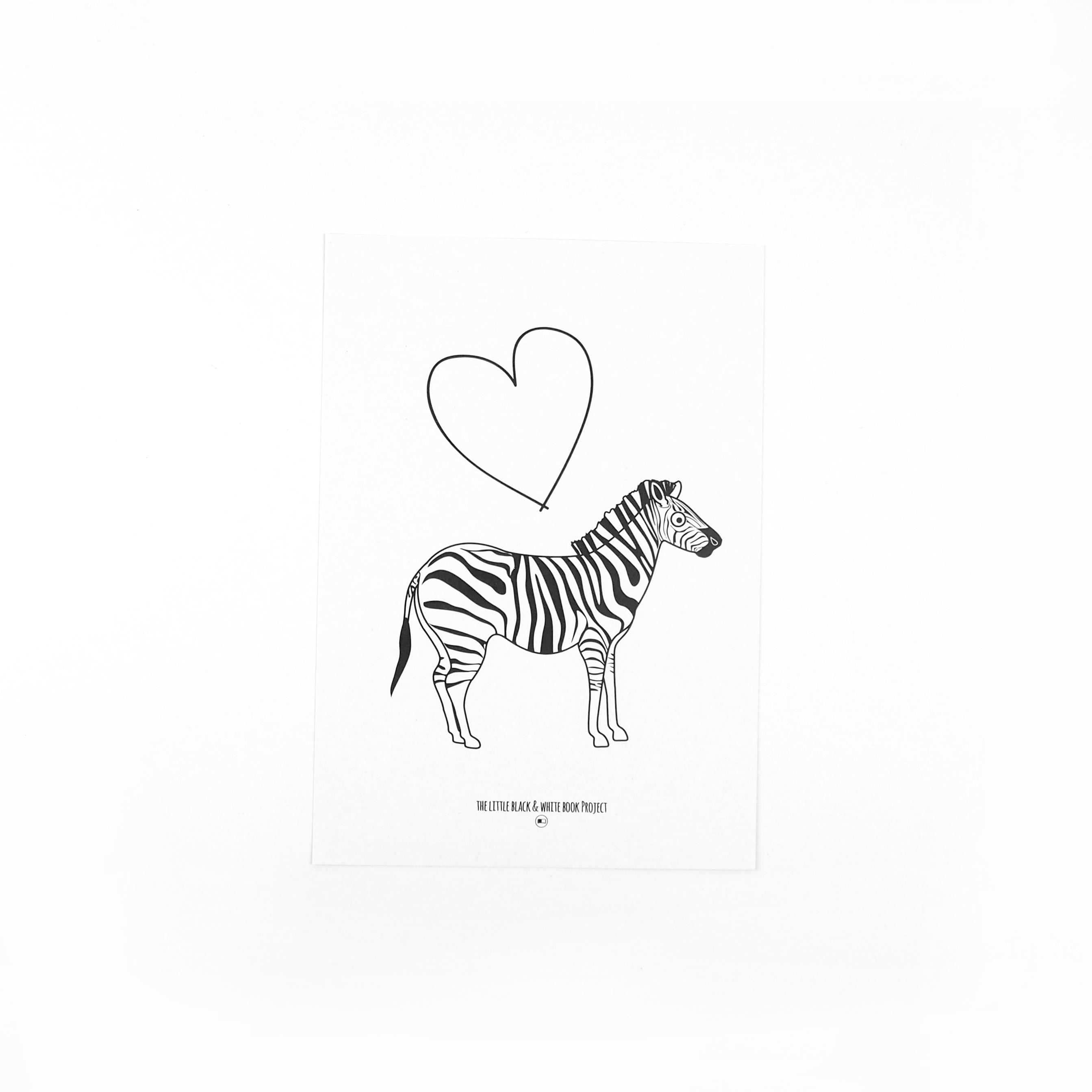 Heart and zebra print