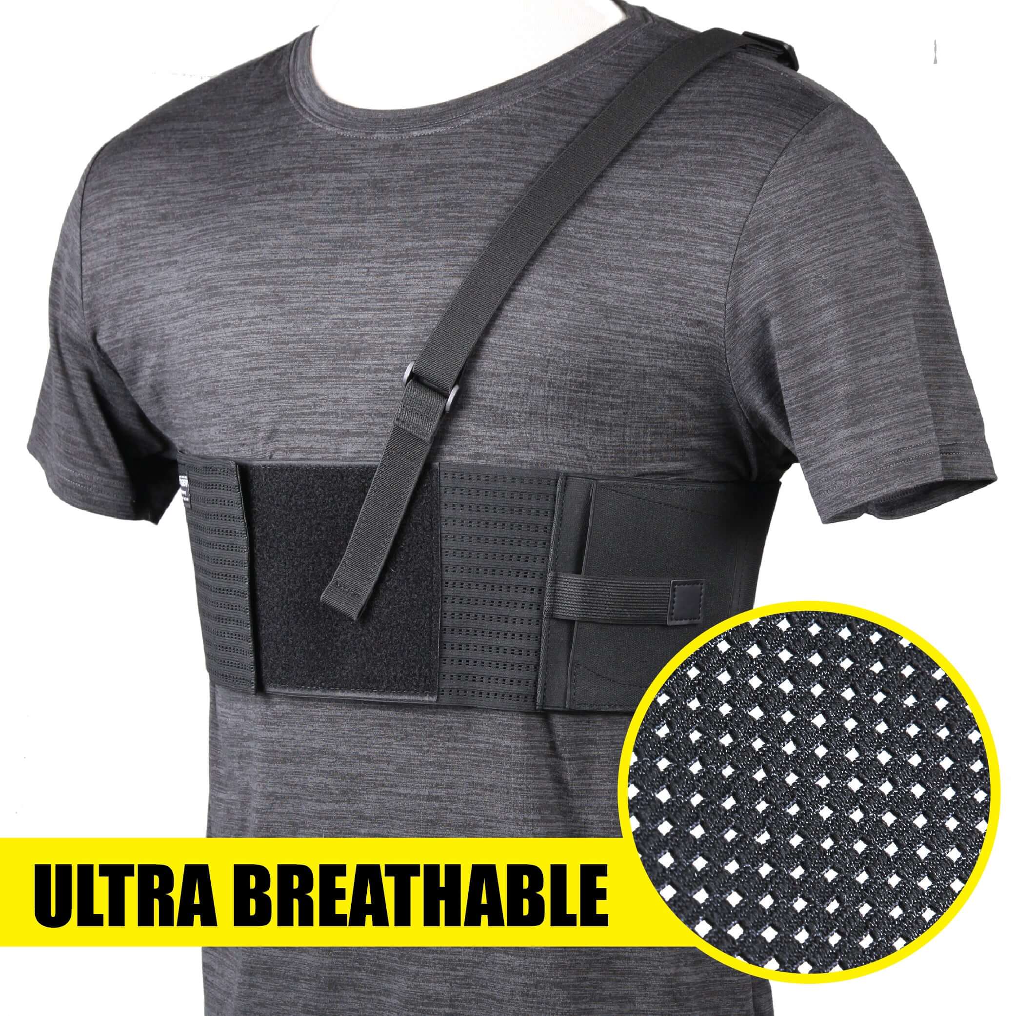 Stinger Premium Ultra Breathable Chest Holster, Underarm Holster, Shoulder Holster for Concealed Carry