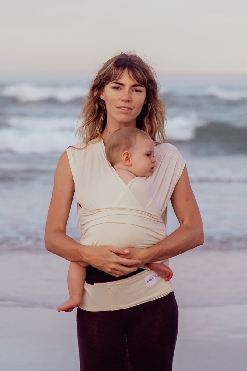 Newborn Carrier in Sand