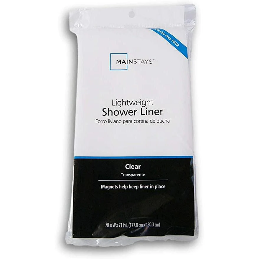 Light Weight Shower Liner, White  (Bed protection)