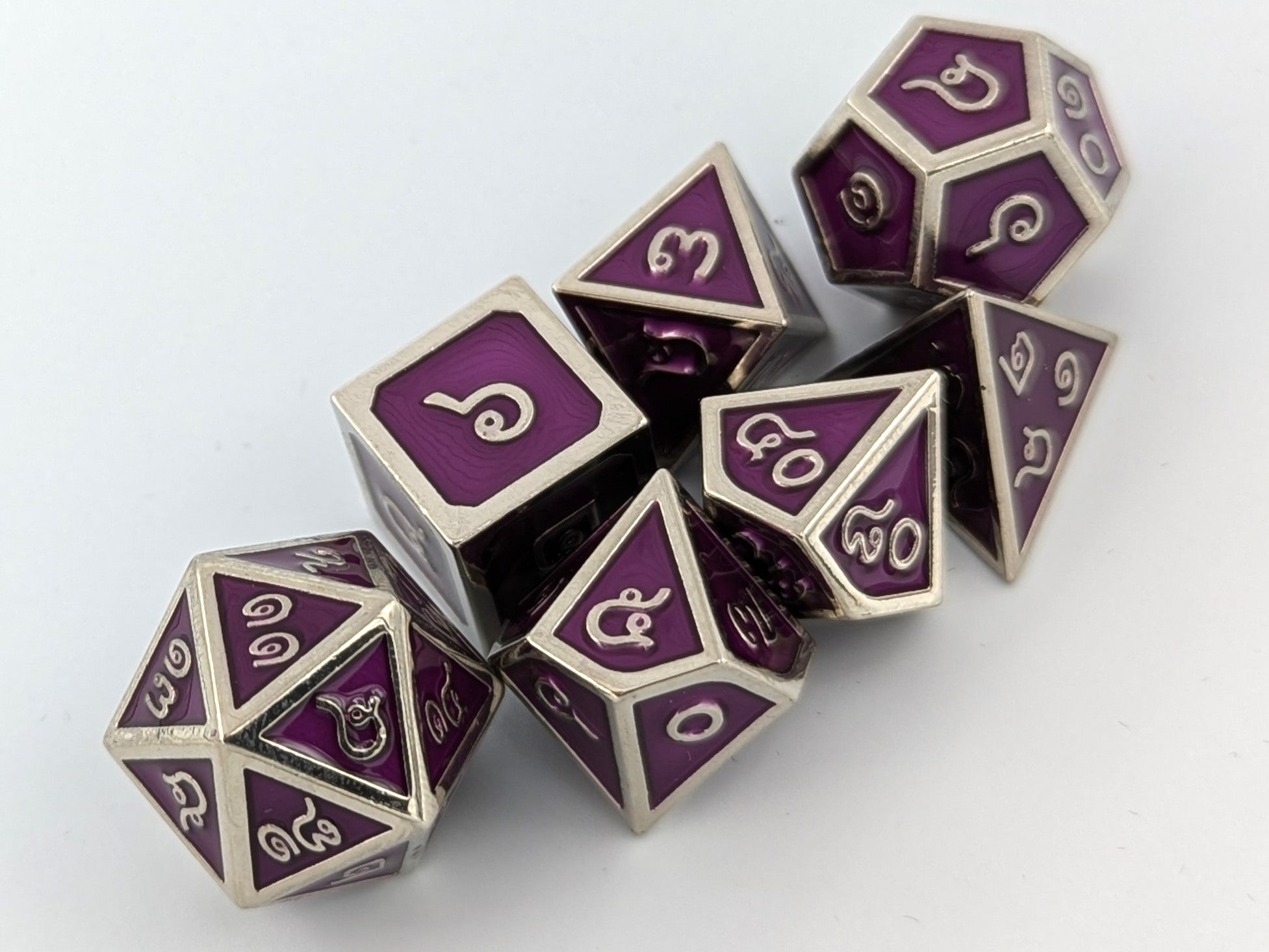 Thai Purple Silver Metal Set
