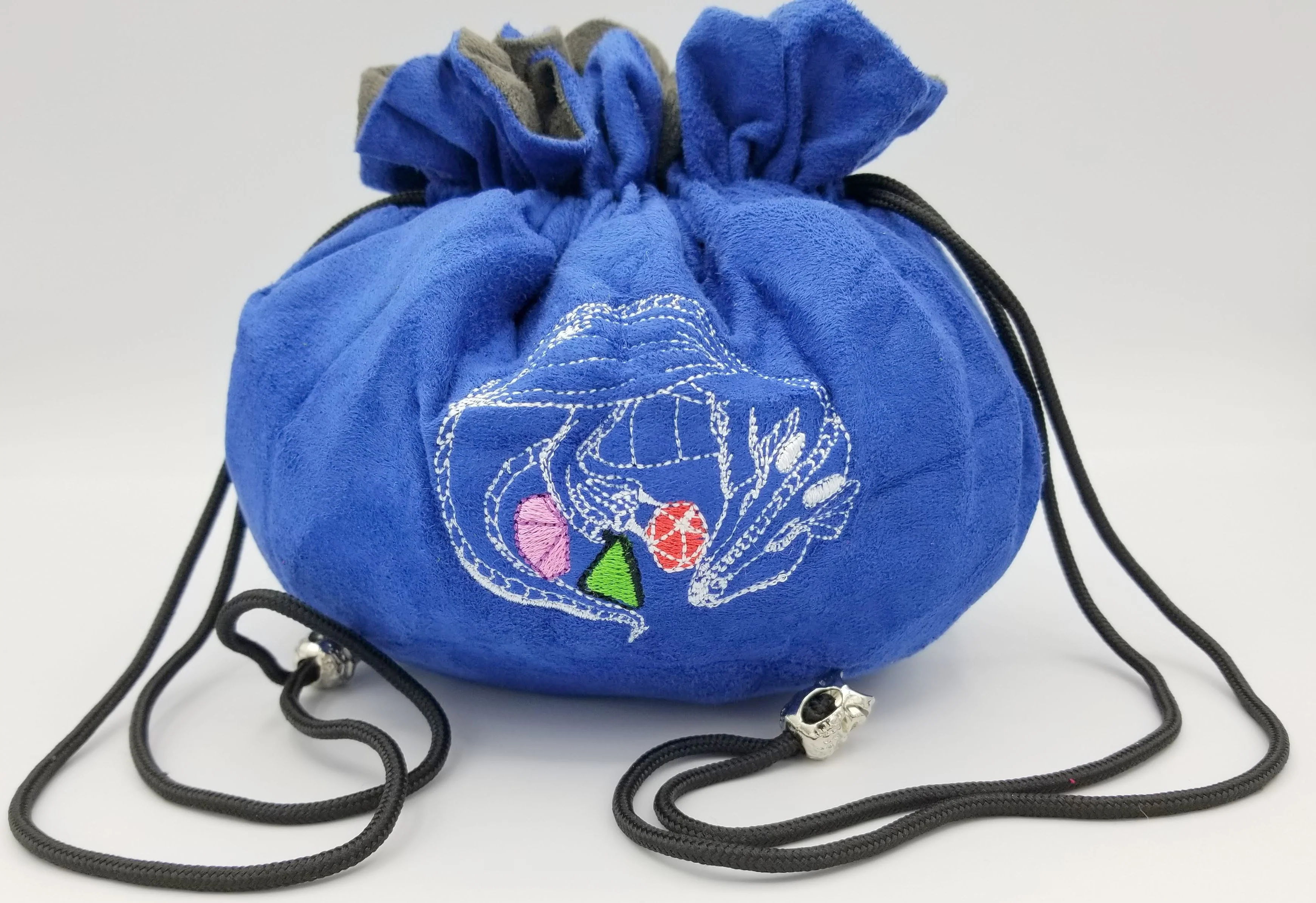 Blue Velvet Dice Bag