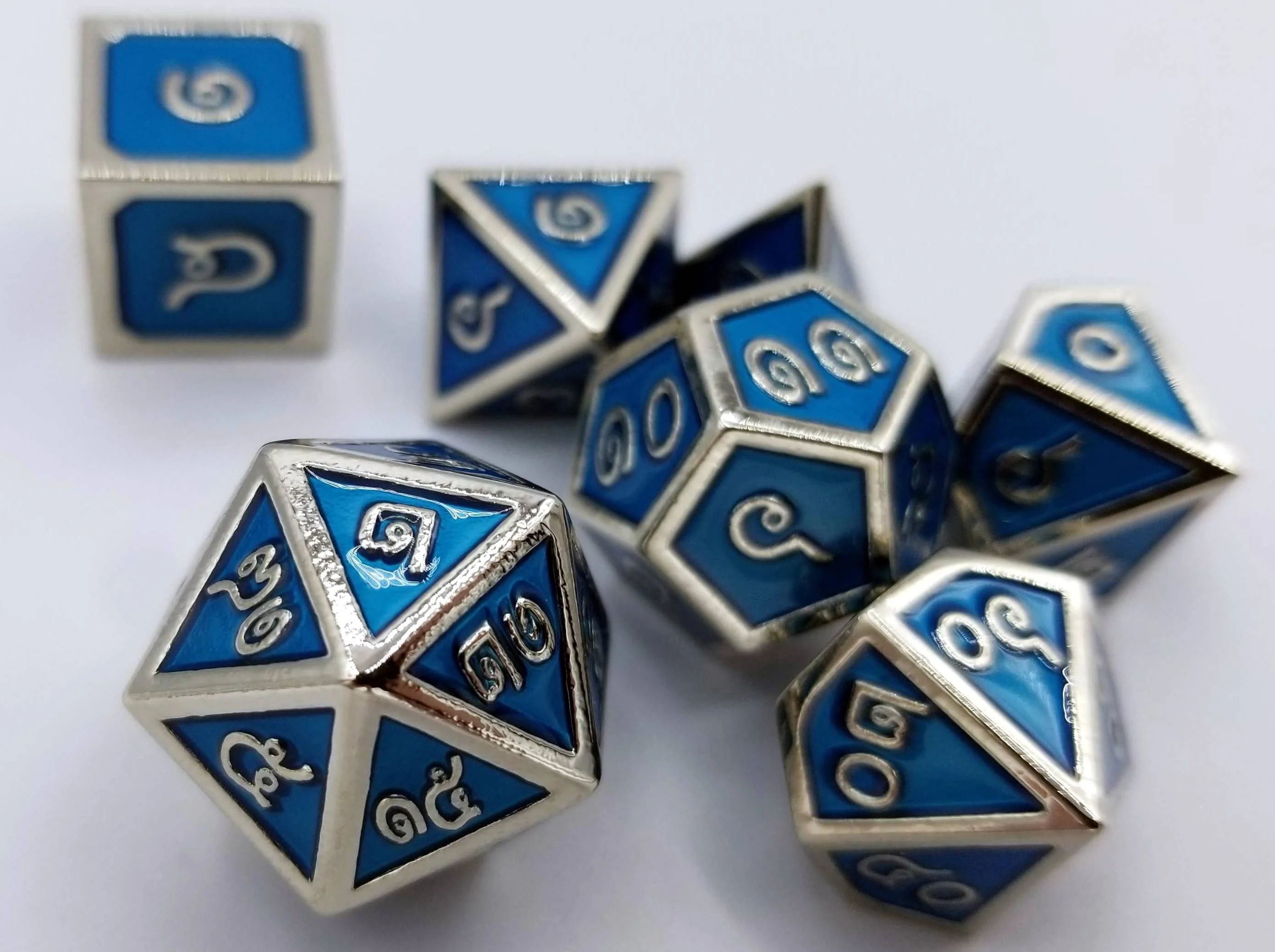 Thai Blue Silver Metal Set