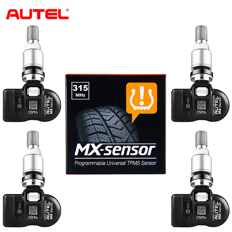 4PCS Autel 315MHz MX-Sensor M Universal Programmable Clamp-in TPMS Sensor Tire Pressure Tool