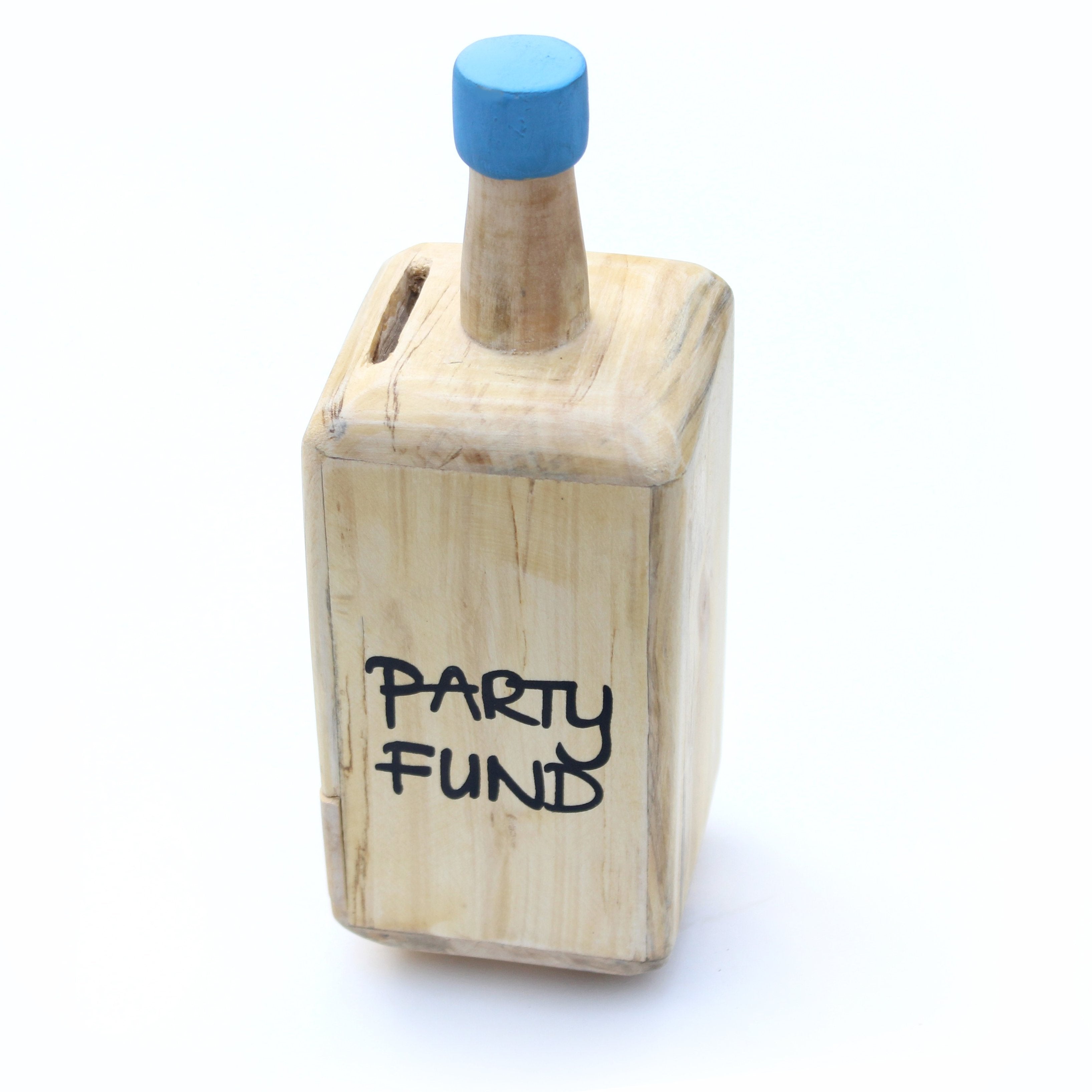 IVEI Wooden Bottle Shaped Party Fund Piggy Bank