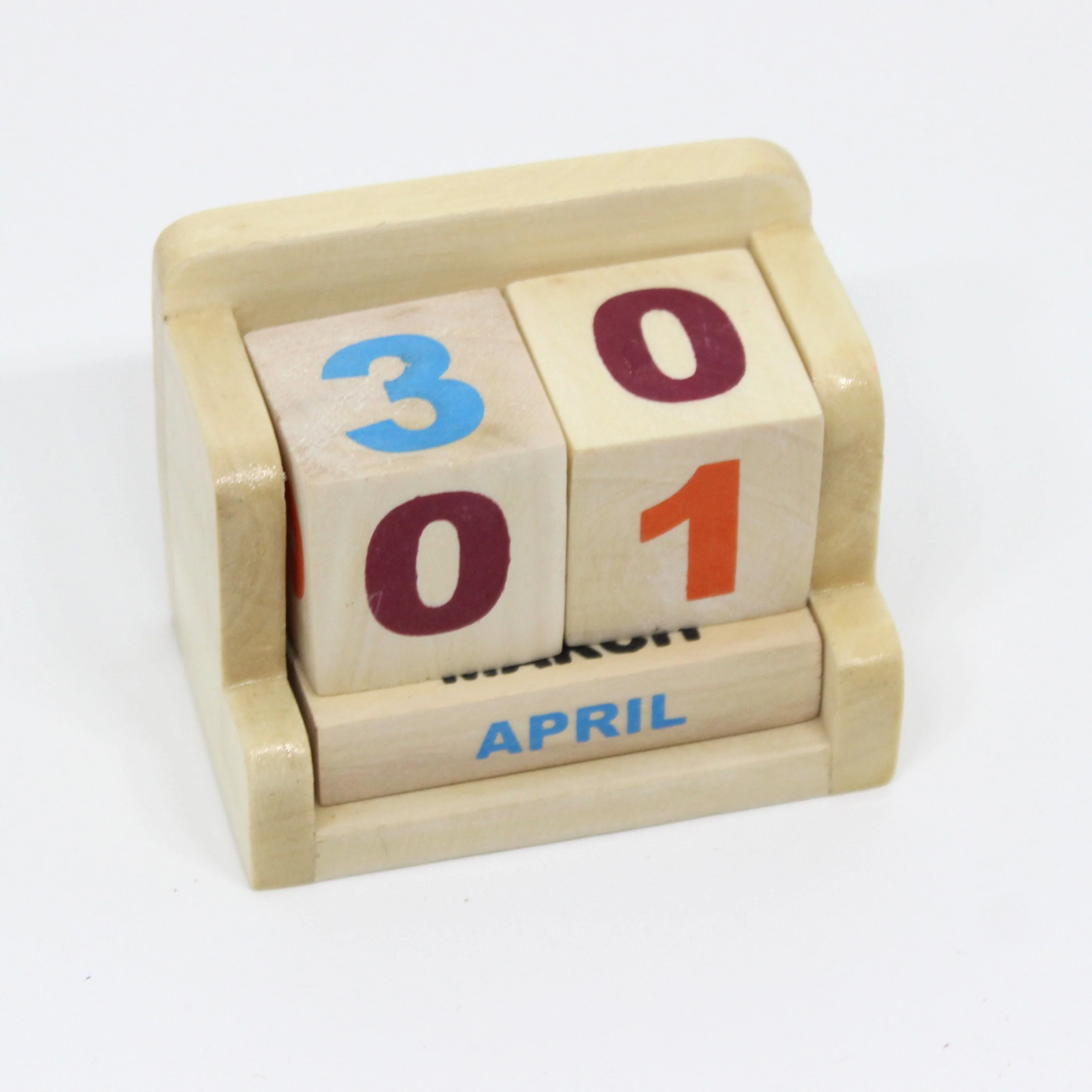 IVEI Minimal Perpetual Wooden Desk Calendar