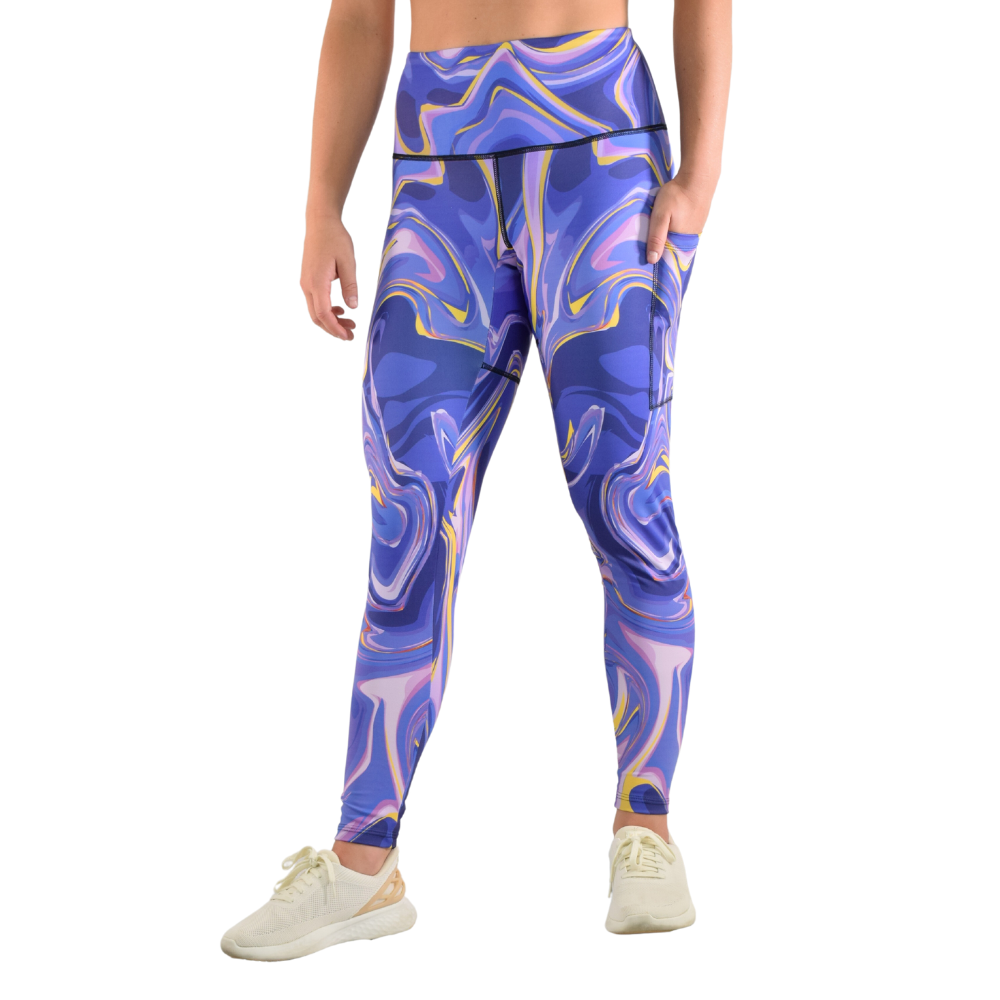 Leakproof Leggings - Purple Swirl