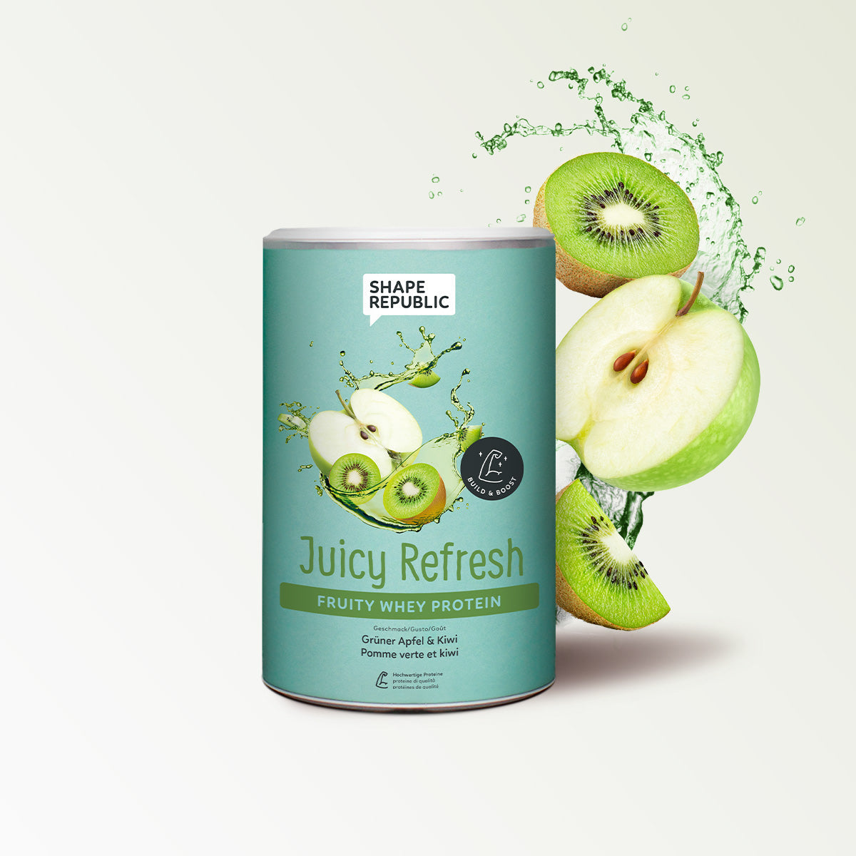 Clear Whey Protein 300g | Juicy Refresh Kiwi Matcha & Apfel | Shape Republic