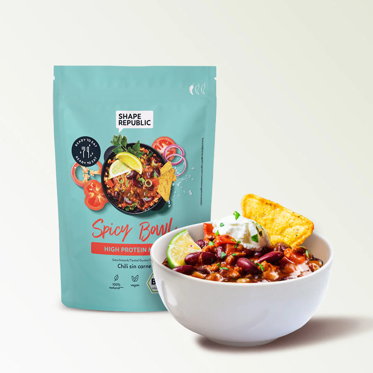 Bio High Protein Meal 400g | Chili sin carne | Shape Republic - D