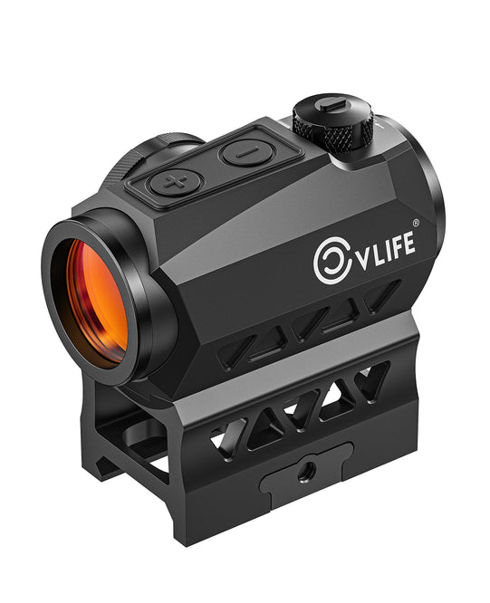 CVLIFE JackalHowl Red Dot Sight 1x20mm 2MOA Red Dot Scope with 10 Brightness Button Settings