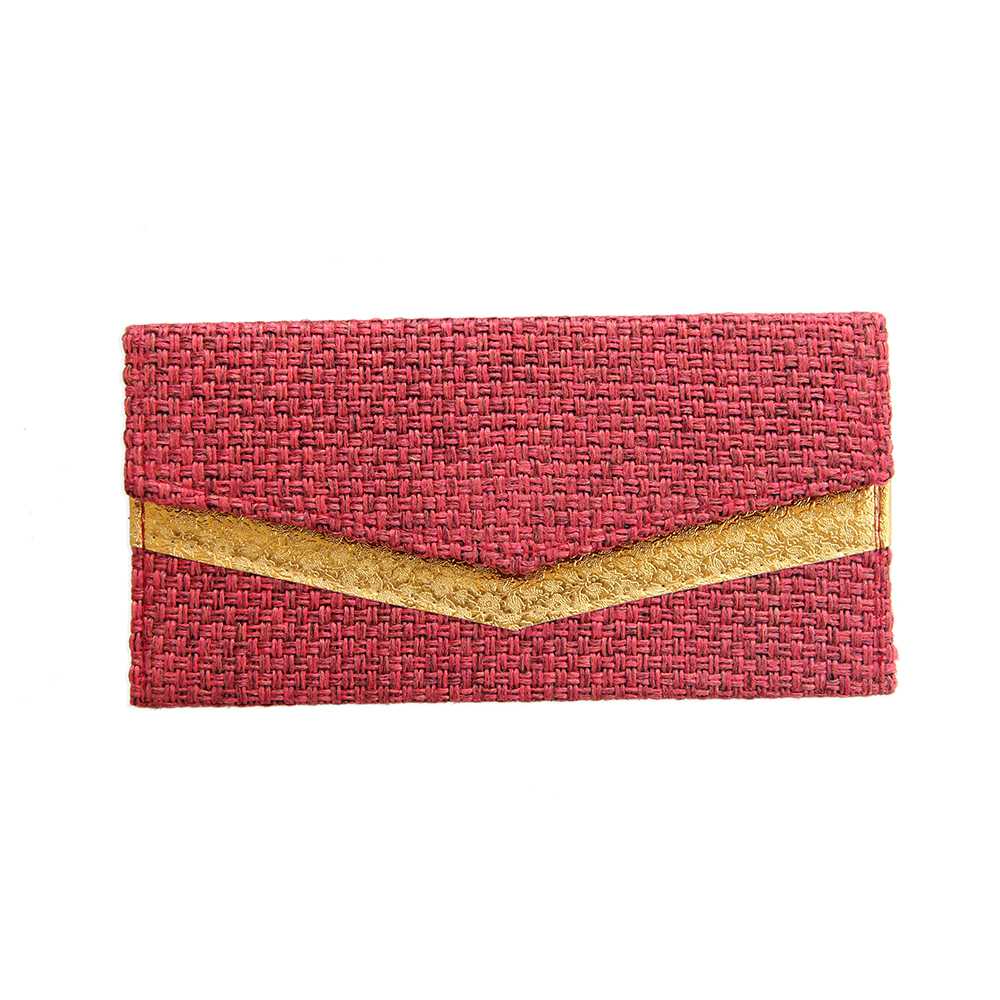 Jute Cash Envelope - Red