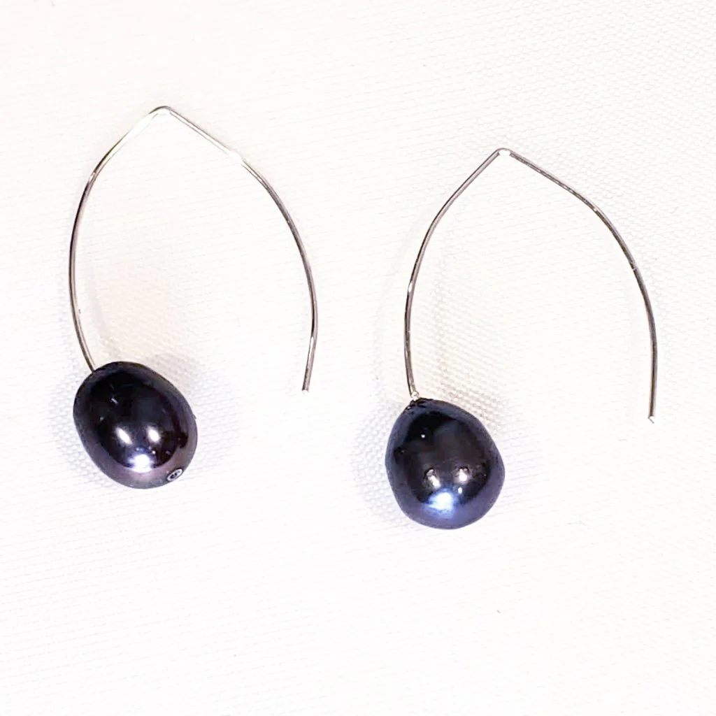 Peacock Pearl Earrings