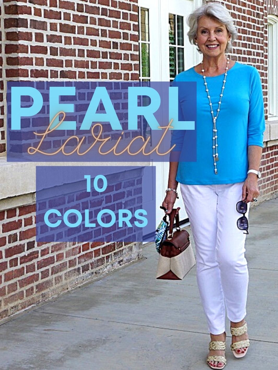 Freshwater Pearl Lariat Necklace in 12 Colors