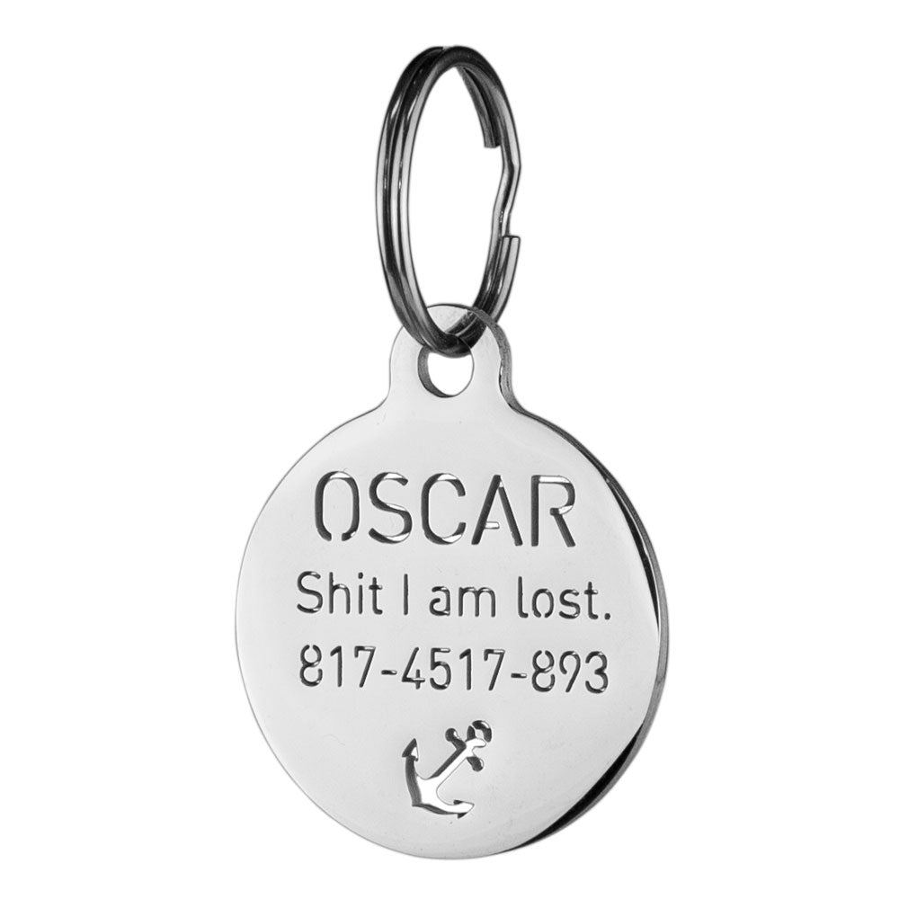 Small Openwork  Round Tag