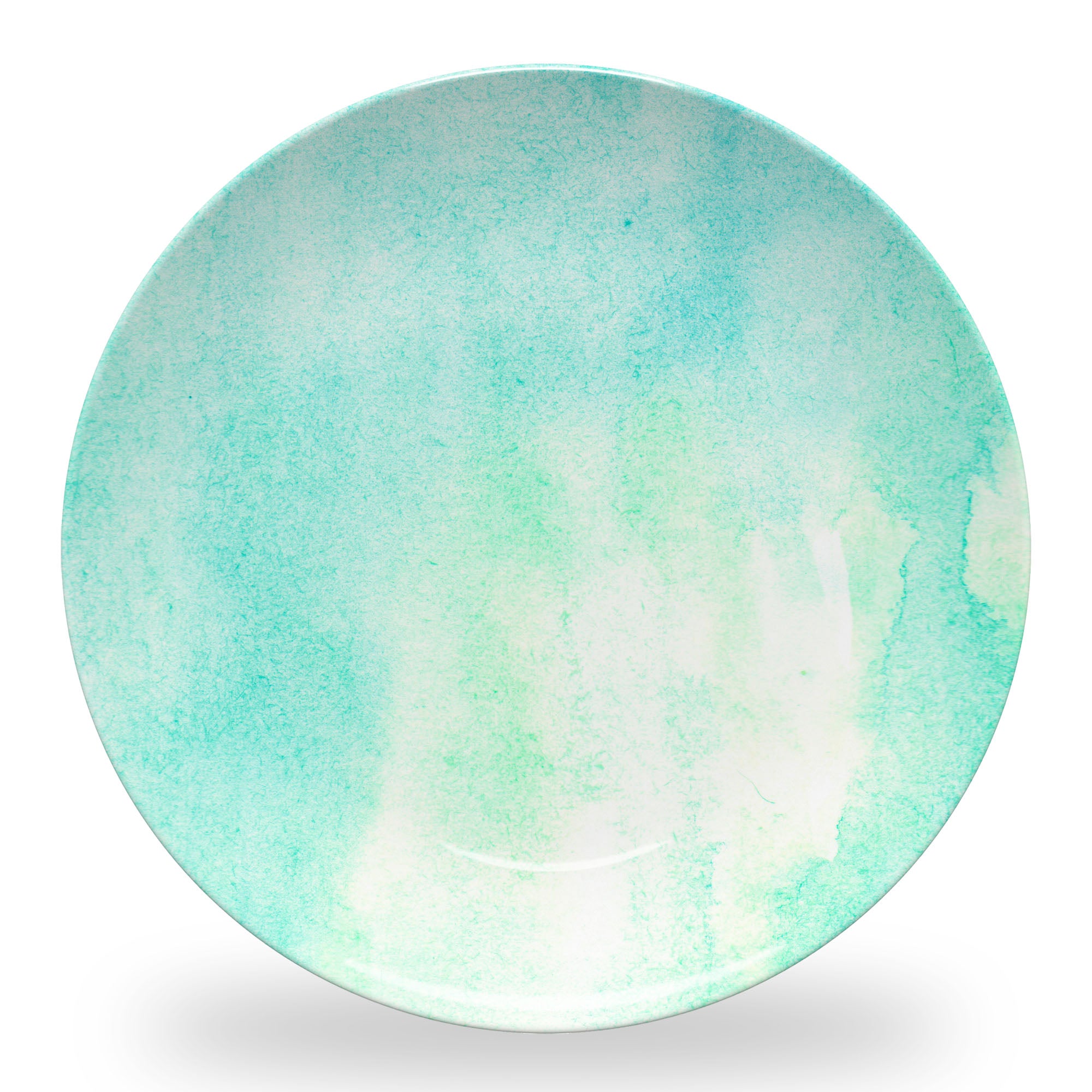 Watercolor Teal Plate