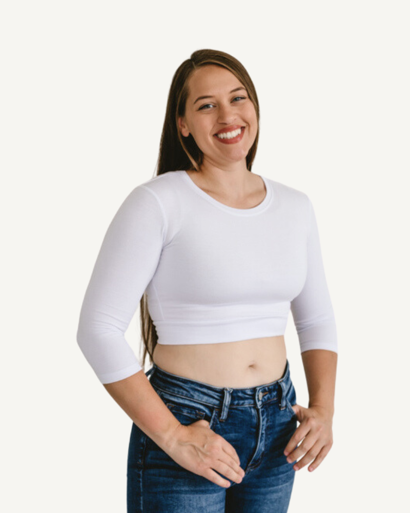 Crew Neck 3/4 Sleeve Halftee
