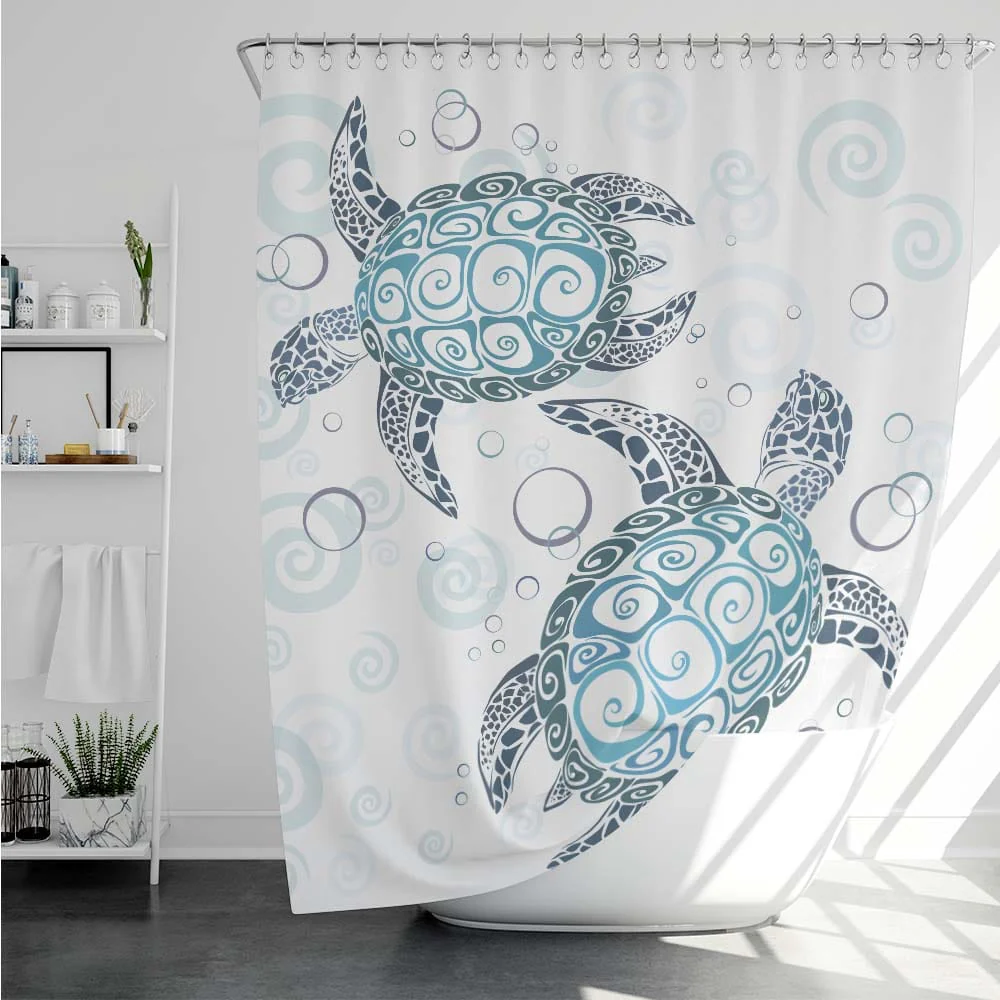 Blue Turtles Shower Curtain