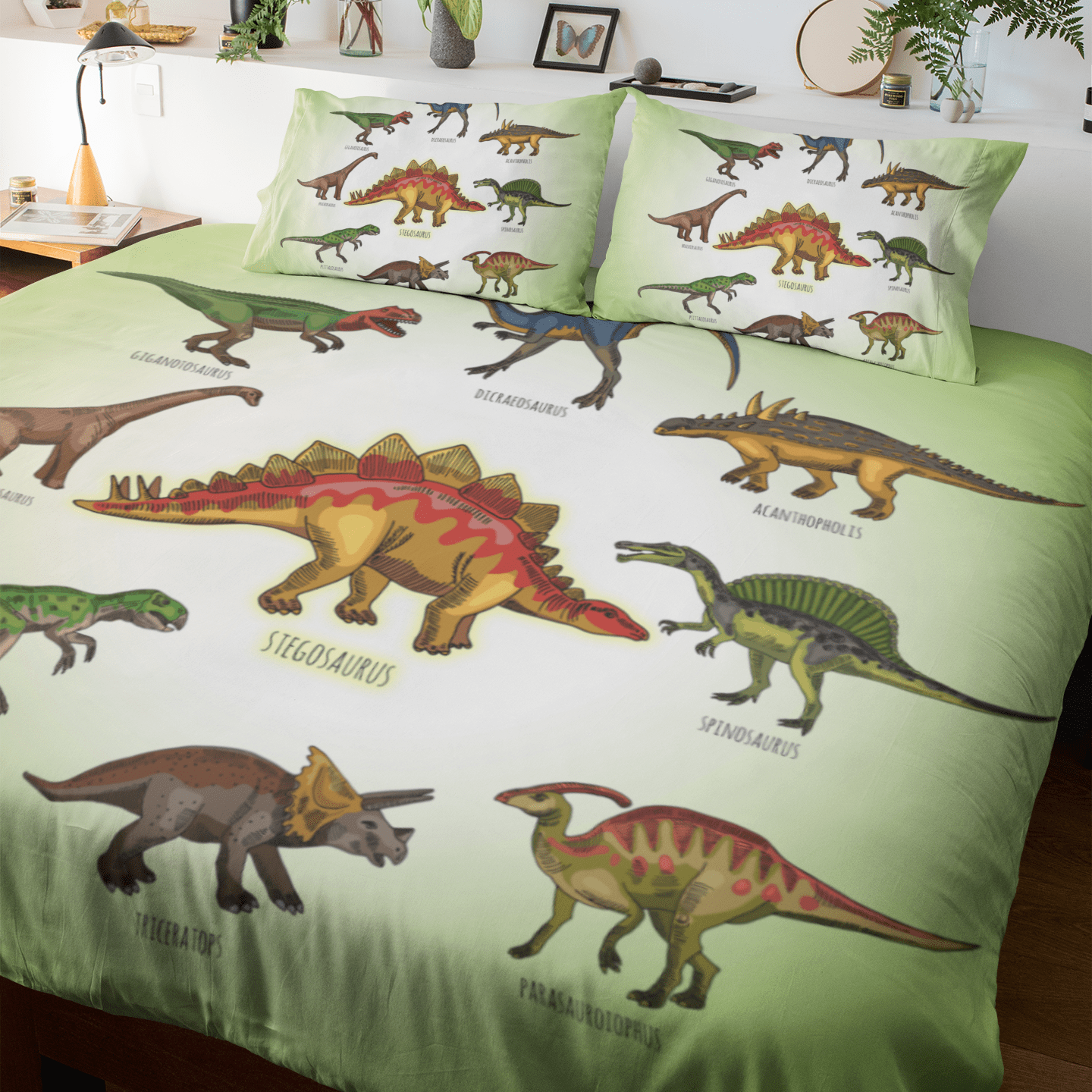 Cartoon Dinosaur's Quilt Cover Set