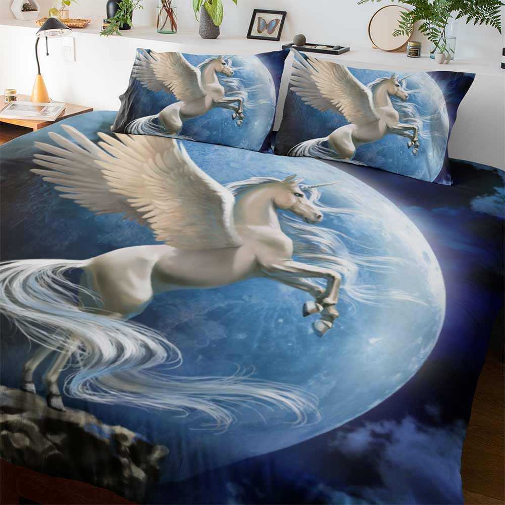 Flying Pegasus Quilt Cover Set