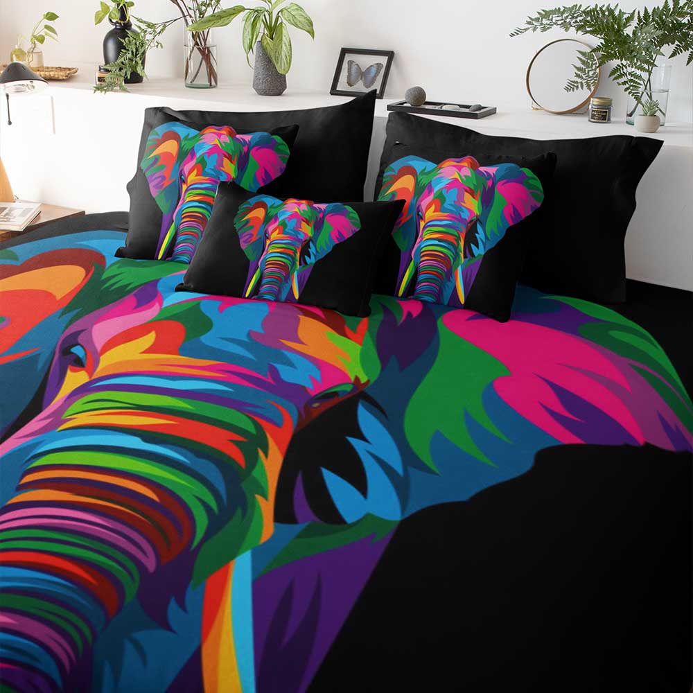Spiritual Elephant Quilt Cover Set