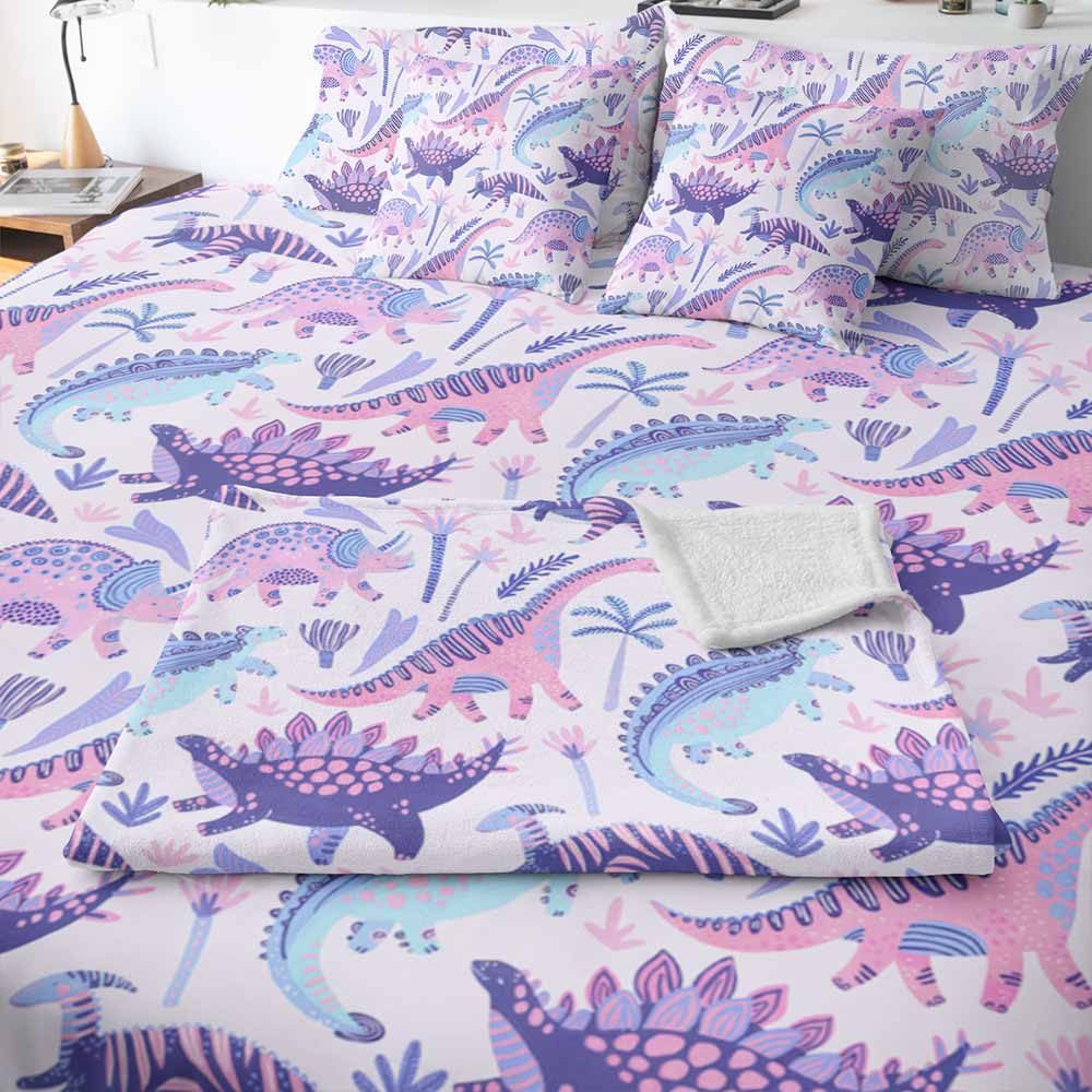 Pastel Dinosaurs Quilt Cover Set