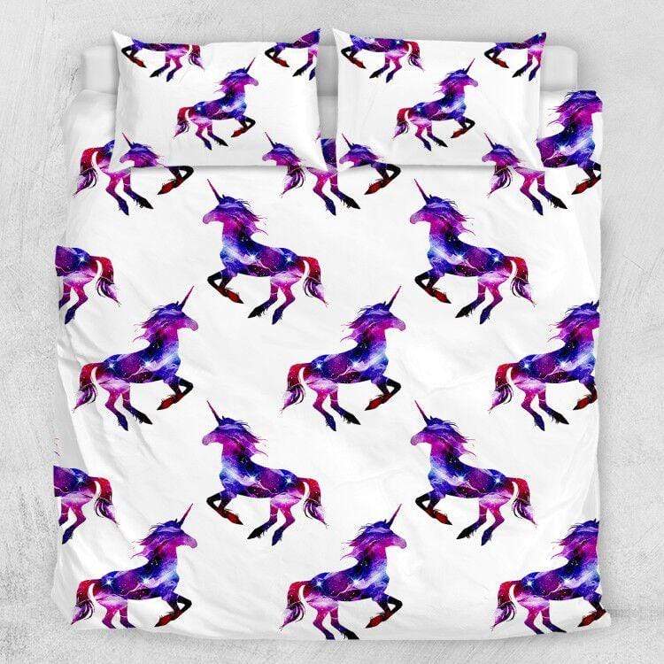 Galaxy Unicorn Quilt Cover Set