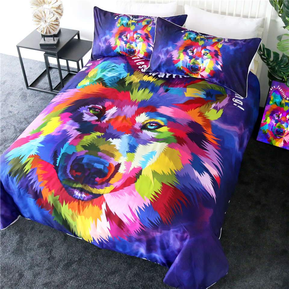 Bright Husky Quilt Cover Set