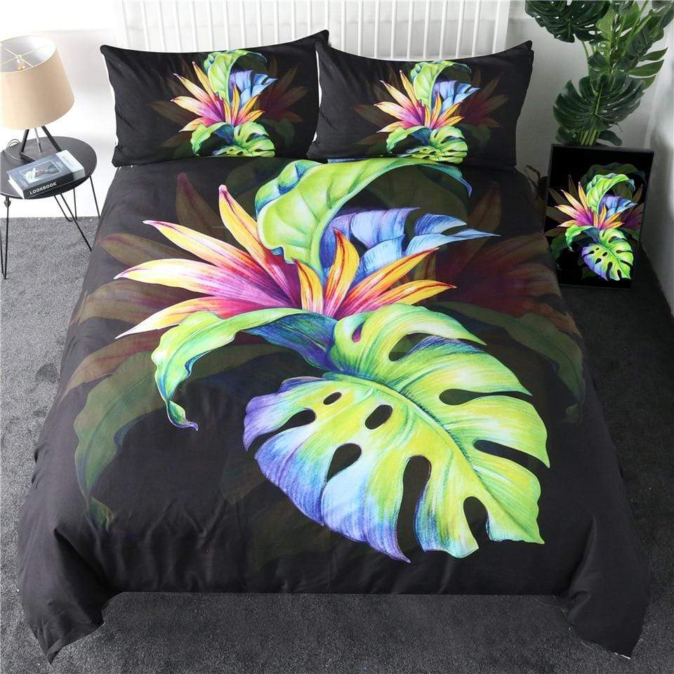 Tropical Strelitzia Quilt Cover Set