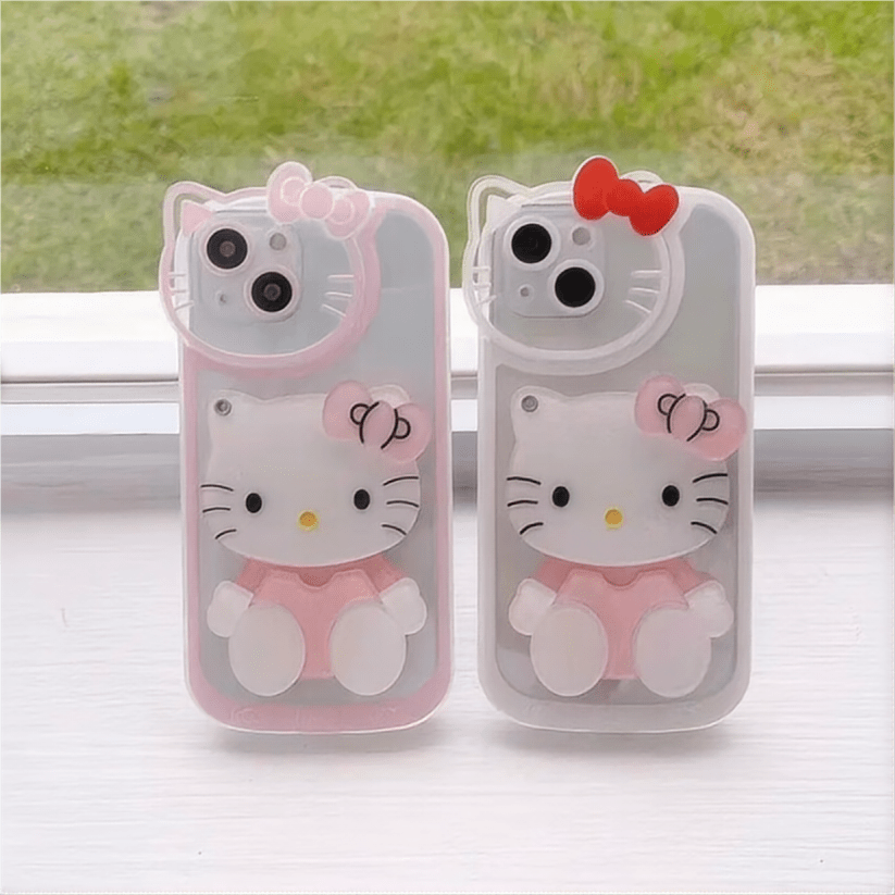 Sanrio Hello Kitty iPhone Case With Cosmetic Mirror