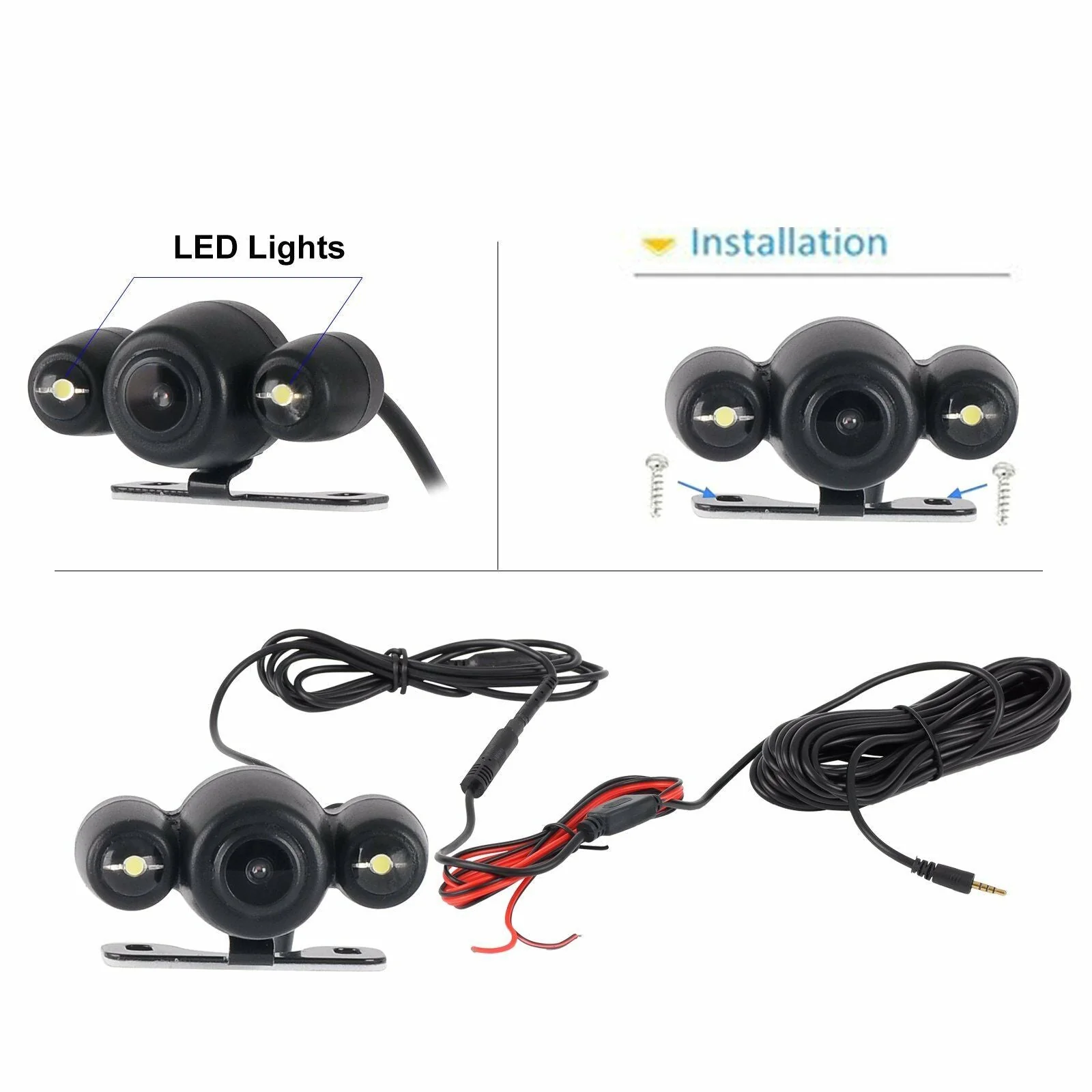 Waterproof Parking Assistant Wired Car Backup Camera