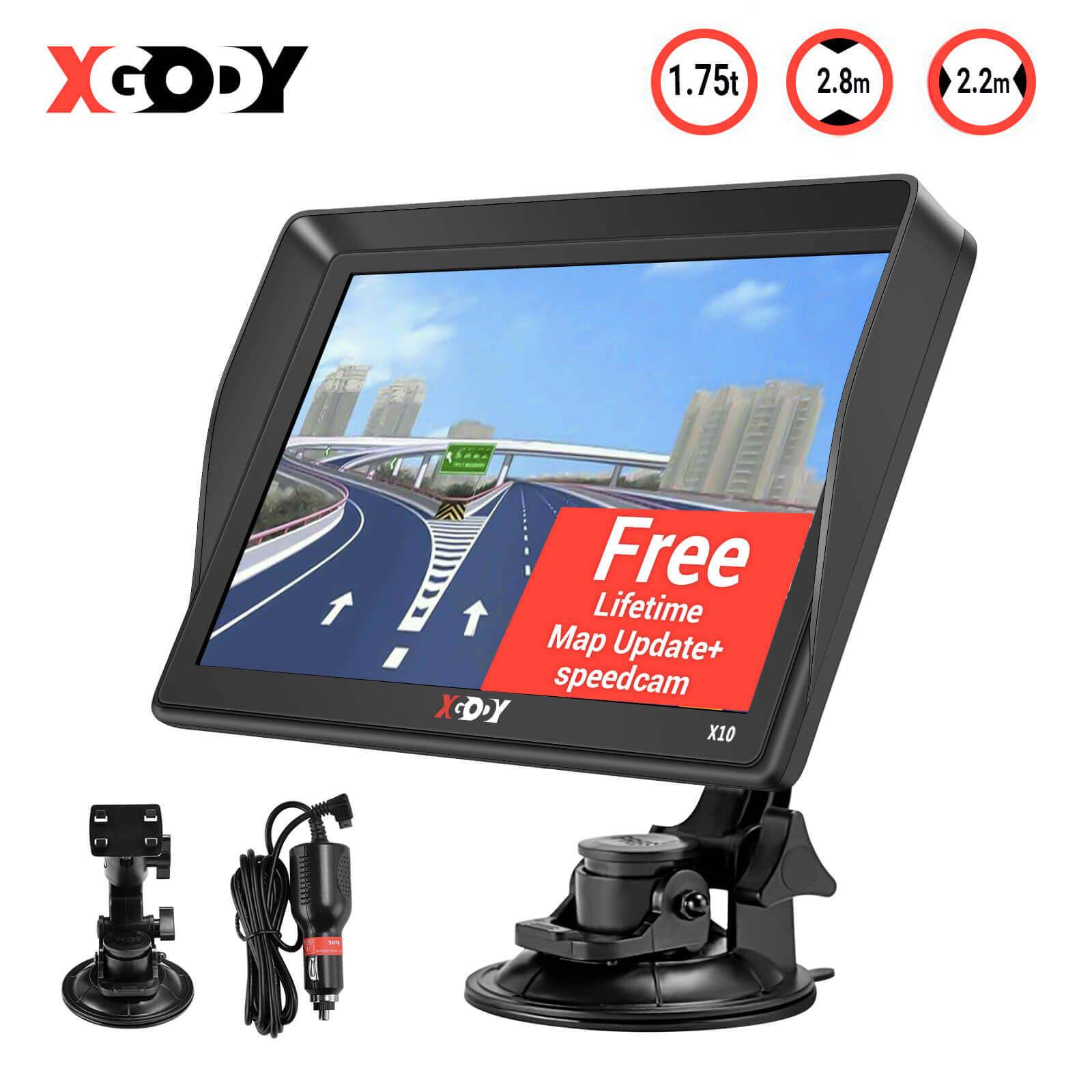 XGODY X10F/BT Newly Sat Navigation System, 9-inch HD Large Screen With Intelligent Voice Broadcast, Suitable For Various Vehicles