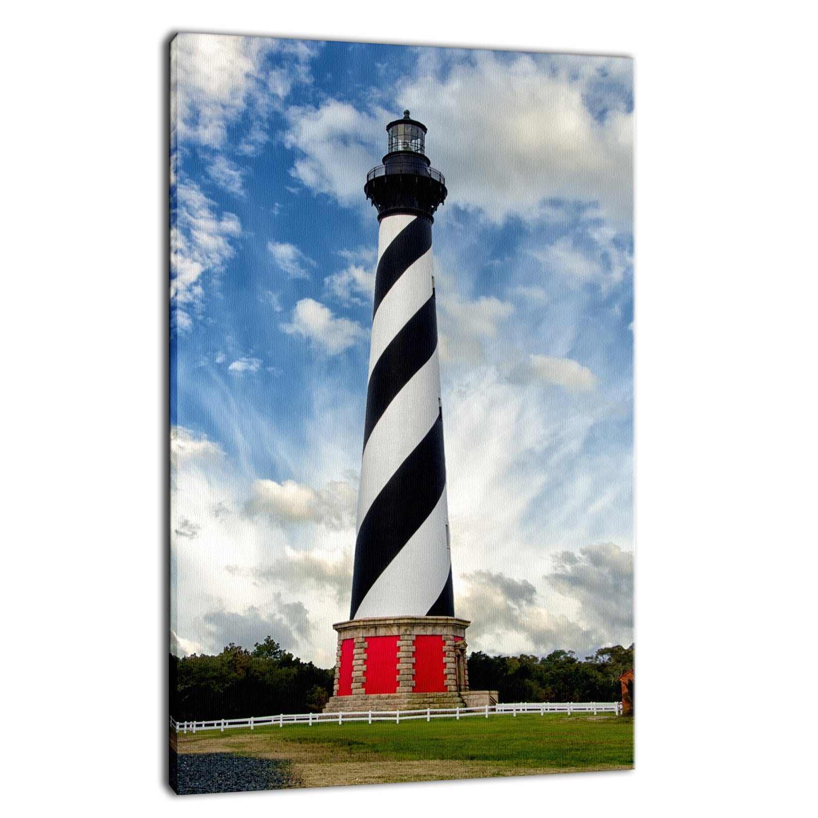 Cape Hatteras Lighthouse Landscape Canvas Fine Art Photography Print
