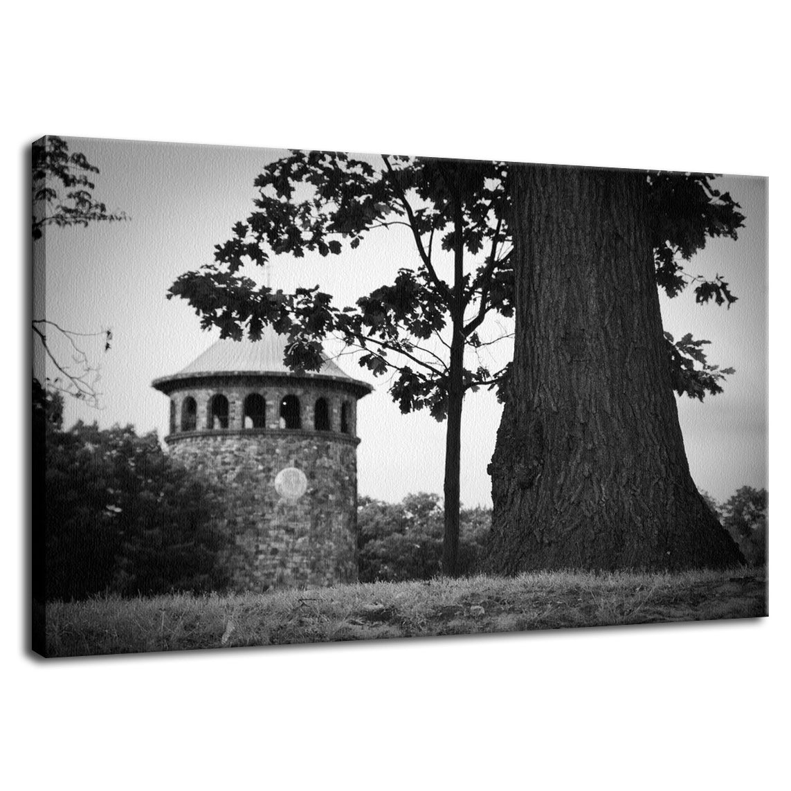 Rockford Tower in Black and White - Canvas Fine Art Photo Prints