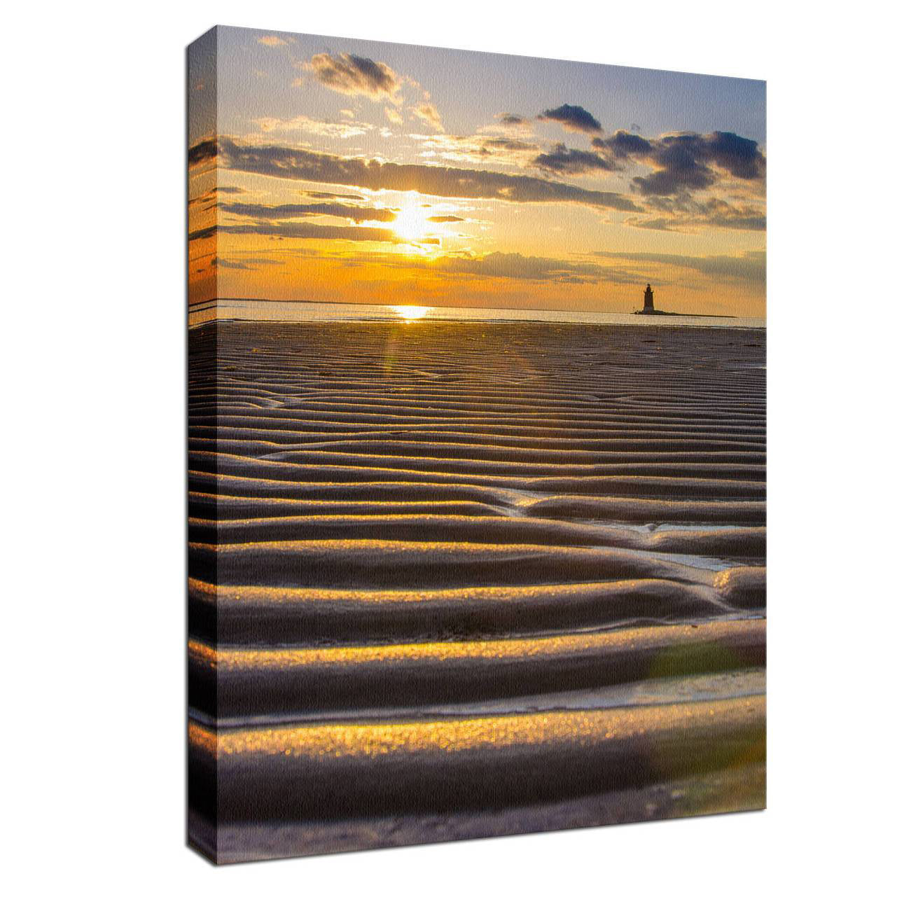 Sandbars Coastal Landscape Photo Fine Art Canvas Wall Art Prints