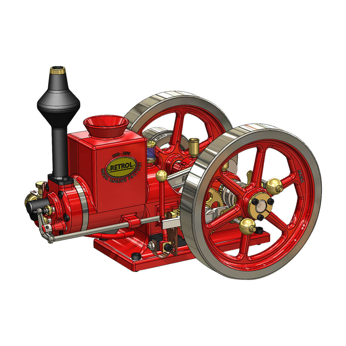 RETROL HM-01 7cc Model Hit and Miss 4-stroke Horizontal Internal Combustion Engine