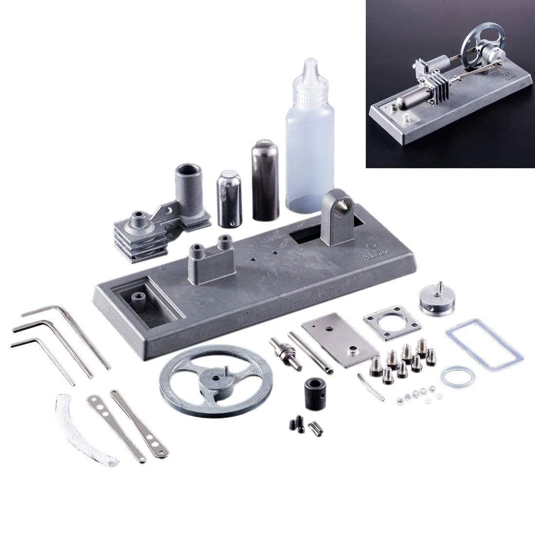 Stirling Engine Kit DIY Assemble Physical Motor Model Power Generator External Combustion Educational Toy