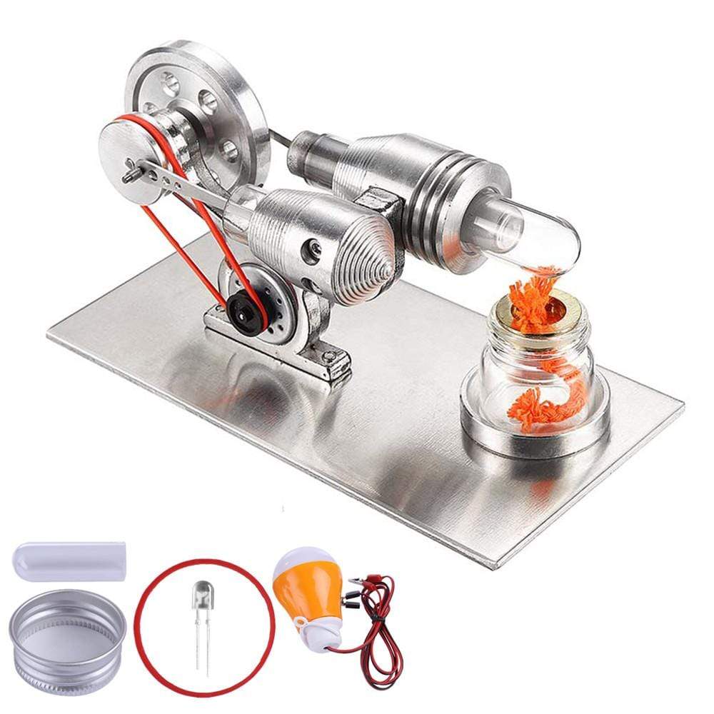 Stirling Engine Kit Mini Hot Air Motor Model Educational STEM Toy Science Experiment Kit